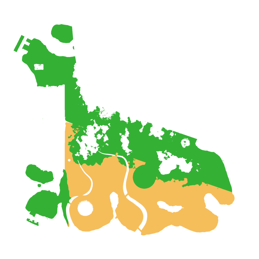Biome Rust Map: Procedural Map, Size: 3000, Seed: 766799311