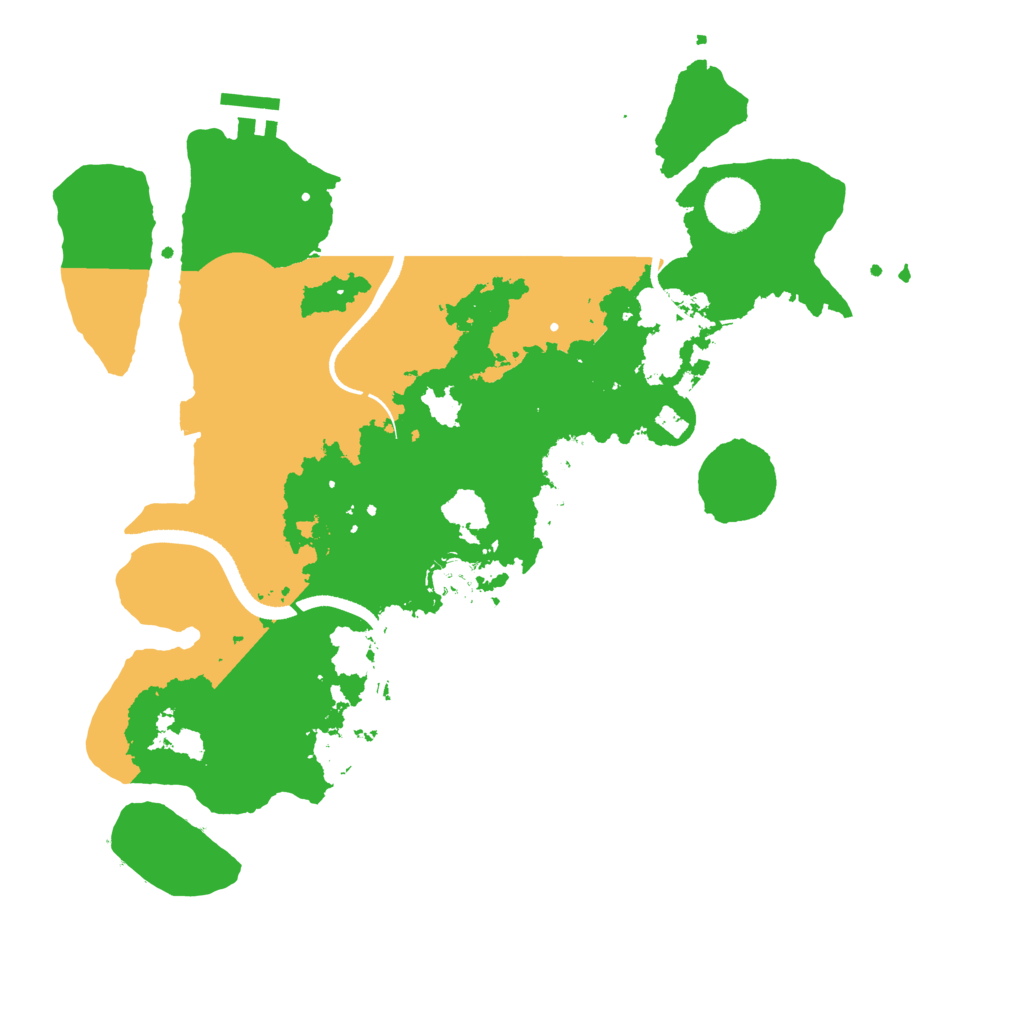 Biome Rust Map: Procedural Map, Size: 3500, Seed: 1323818652