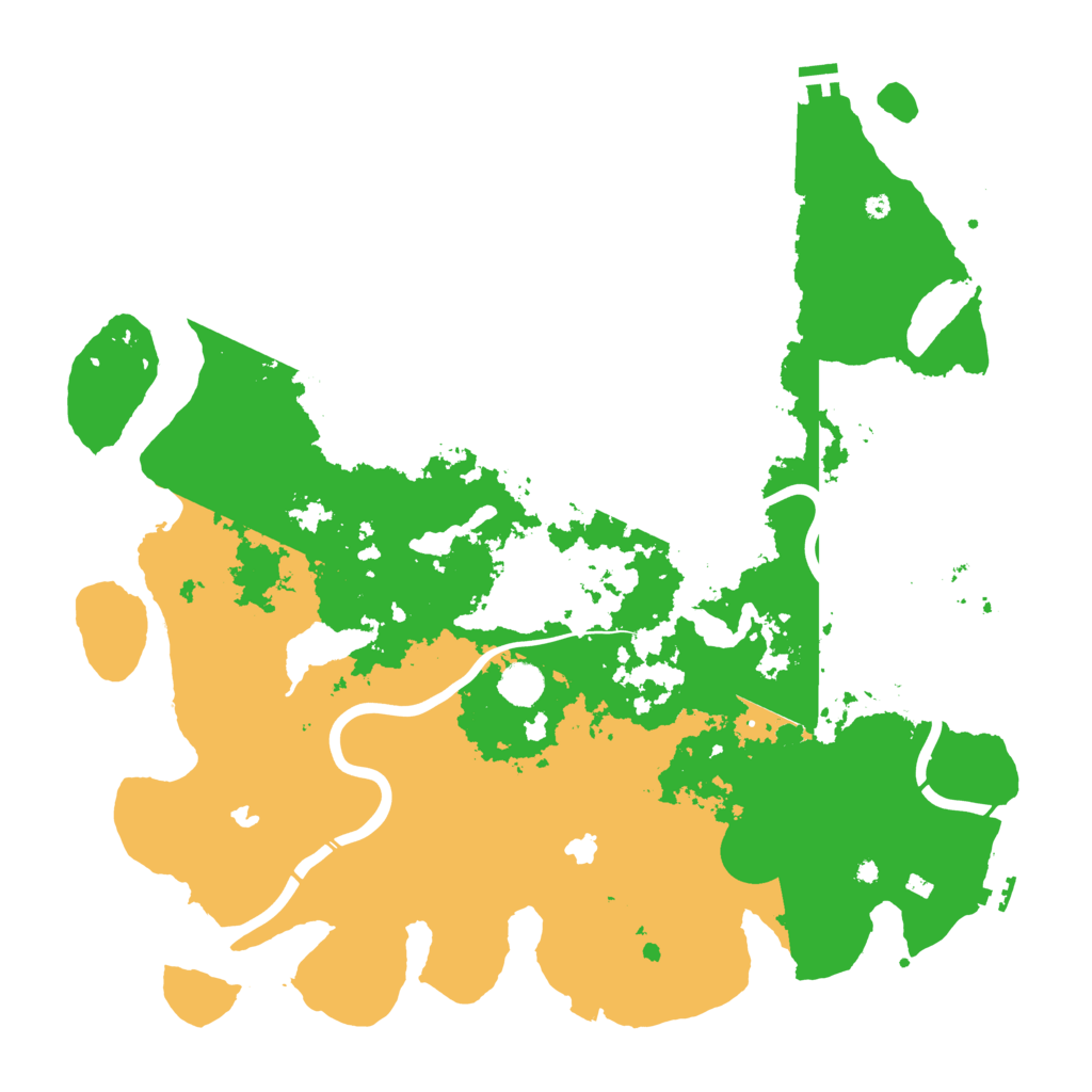 Biome Rust Map: Procedural Map, Size: 4500, Seed: 1661857
