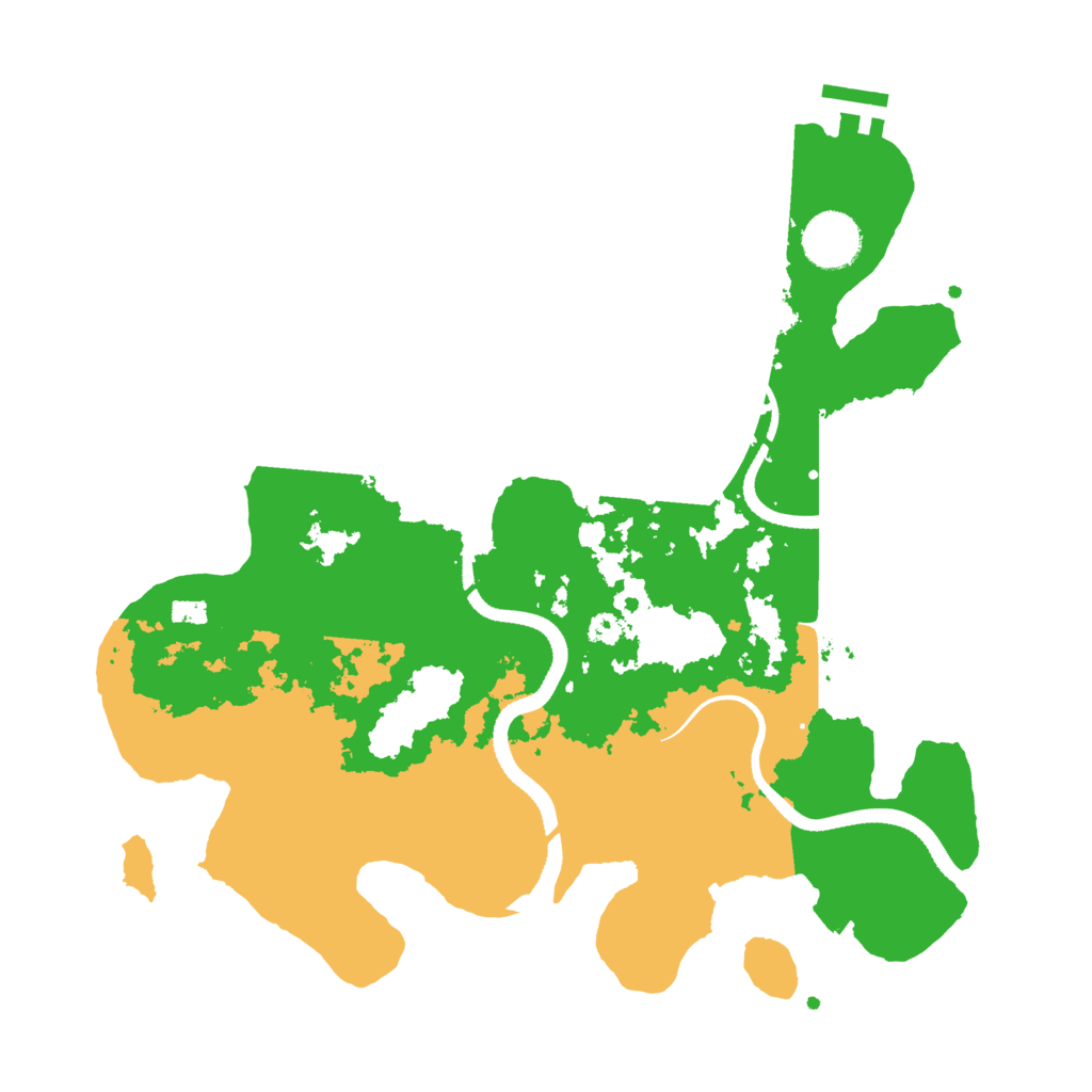 Biome Rust Map: Procedural Map, Size: 3333, Seed: 1234