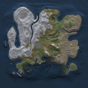 Thumbnail Rust Map: Procedural Map, Size: 3000, Seed: 8085, 13 Monuments