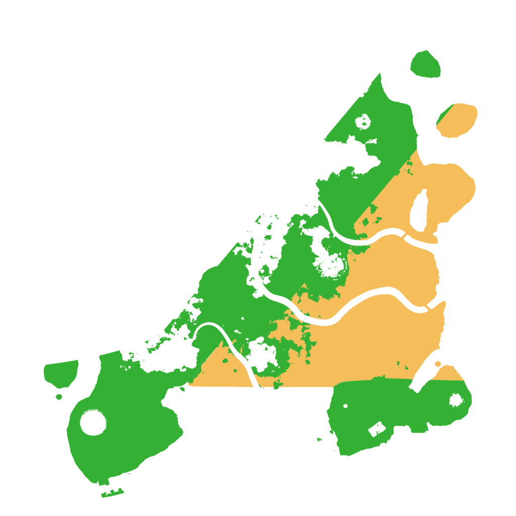 Biome Rust Map: Procedural Map, Size: 3500, Seed: 2031645717