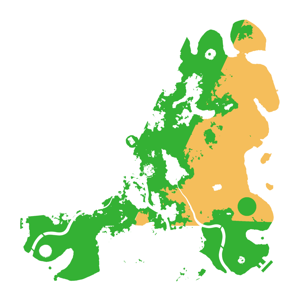Biome Rust Map: Procedural Map, Size: 4250, Seed: 50971524