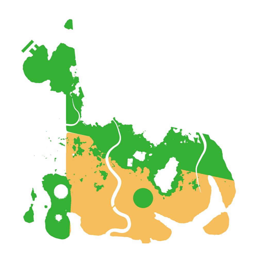Biome Rust Map: Procedural Map, Size: 3500, Seed: 78529