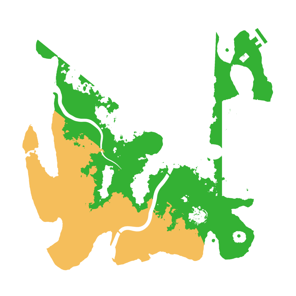 Biome Rust Map: Procedural Map, Size: 3500, Seed: 695434