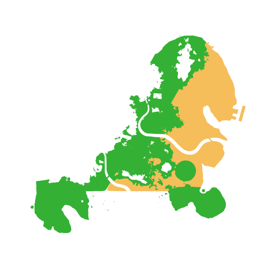 Biome Rust Map: Procedural Map, Size: 3250, Seed: 1076365738