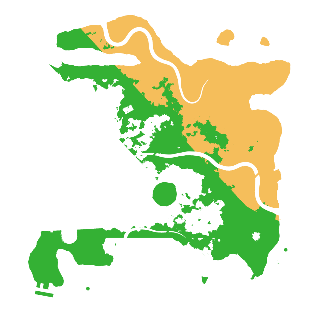 Biome Rust Map: Procedural Map, Size: 3500, Seed: 612201239