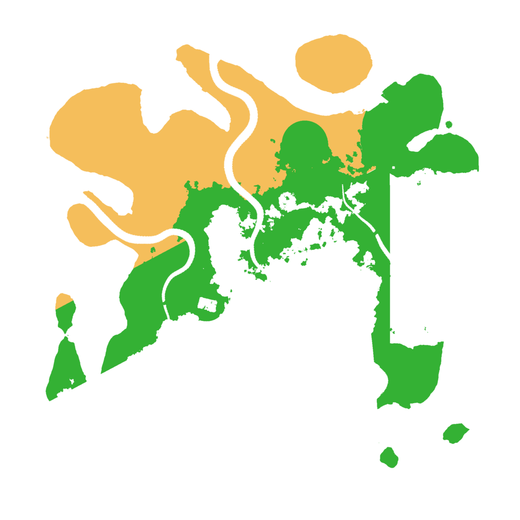 Biome Rust Map: Procedural Map, Size: 3000, Seed: 1788