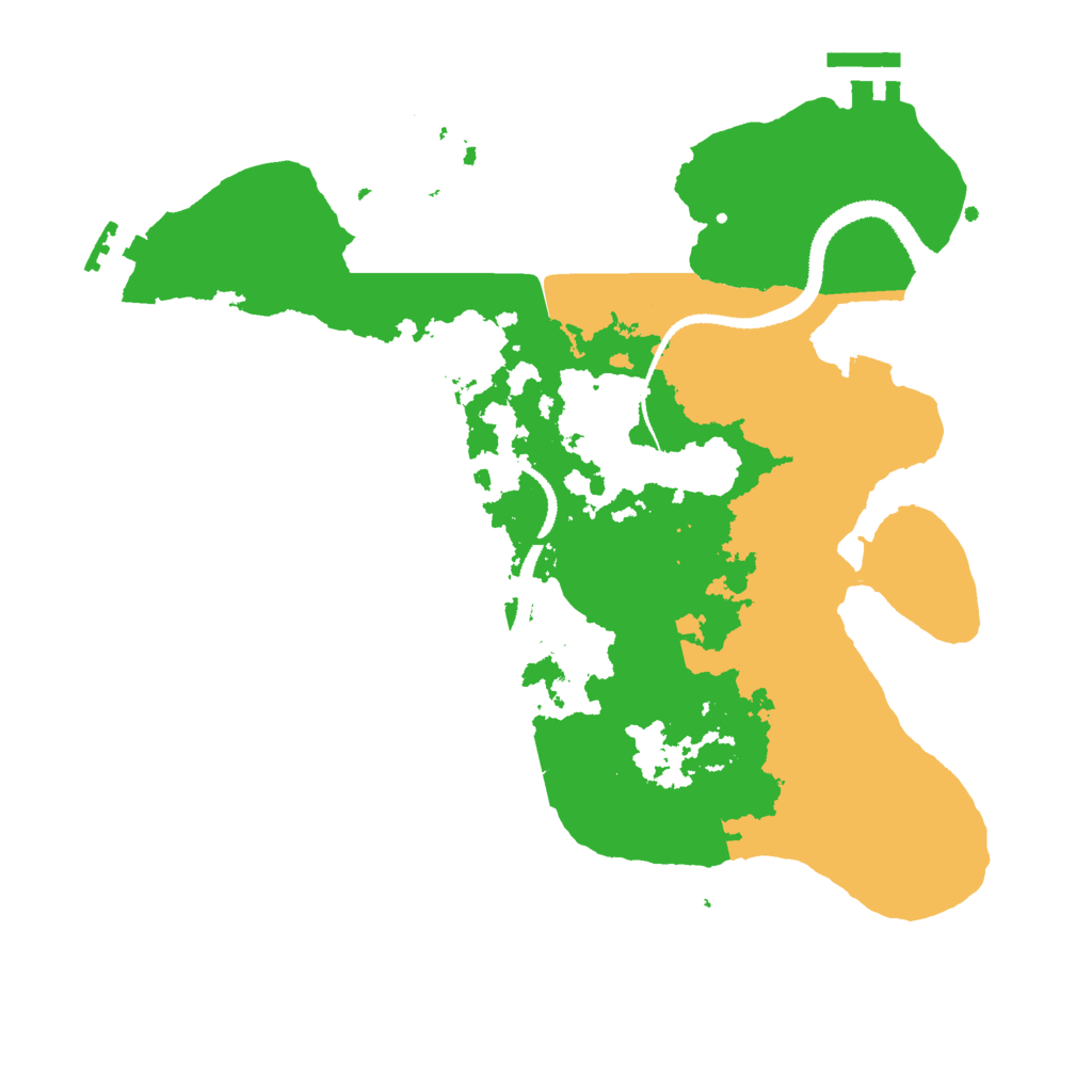 Biome Rust Map: Procedural Map, Size: 3000, Seed: 210215956