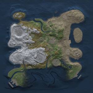 Thumbnail Rust Map: Procedural Map, Size: 3000, Seed: 560298314, 12 Monuments