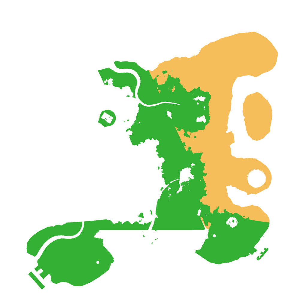 Biome Rust Map: Procedural Map, Size: 3000, Seed: 560298314