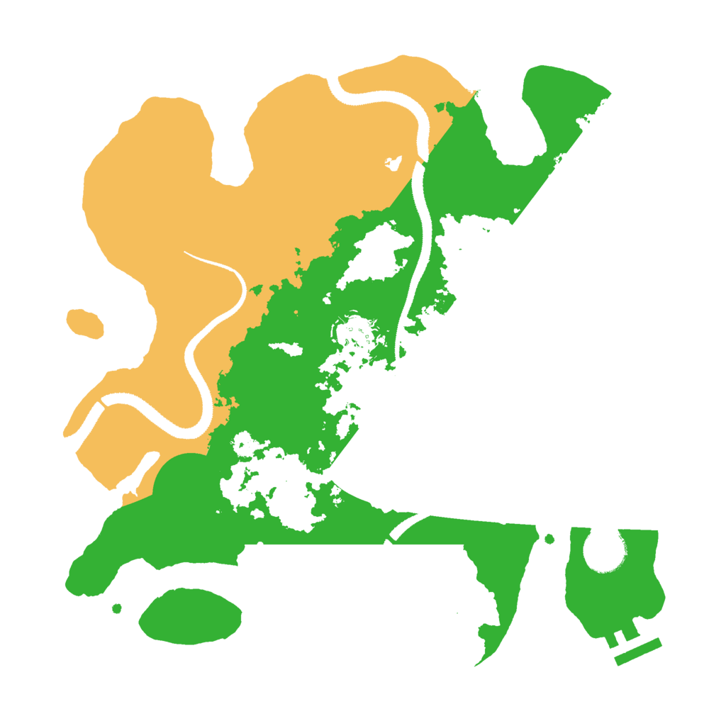 Biome Rust Map: Procedural Map, Size: 3000, Seed: 1818520215