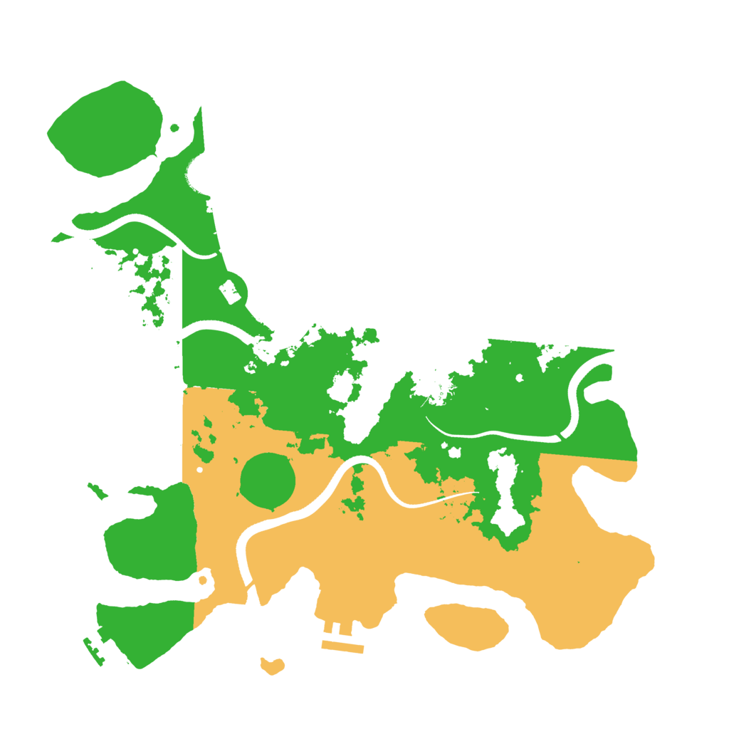 Biome Rust Map: Procedural Map, Size: 3500, Seed: 307020495