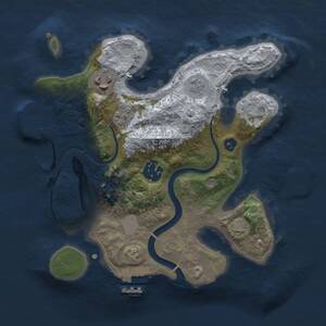 Thumbnail Rust Map: Procedural Map, Size: 2500, Seed: 79372706, 8 Monuments