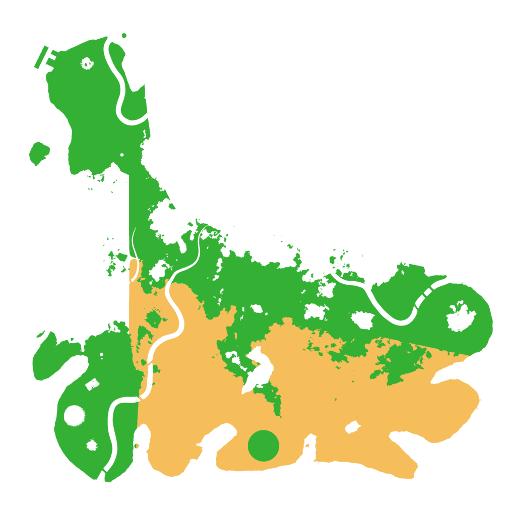 Biome Rust Map: Procedural Map, Size: 4350, Seed: 12985290