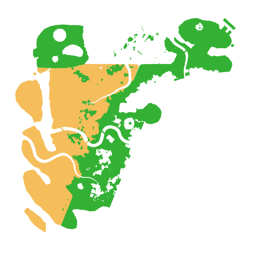 Biome Rust Map: Procedural Map, Size: 3500, Seed: 64928