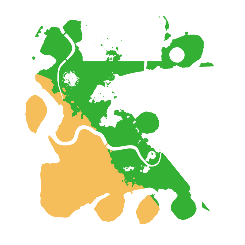 Biome Rust Map: Procedural Map, Size: 3000, Seed: 1288369046
