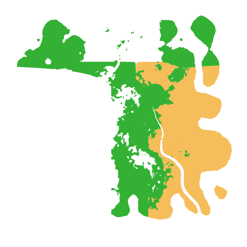 Biome Rust Map: Procedural Map, Size: 3600, Seed: 2055429172