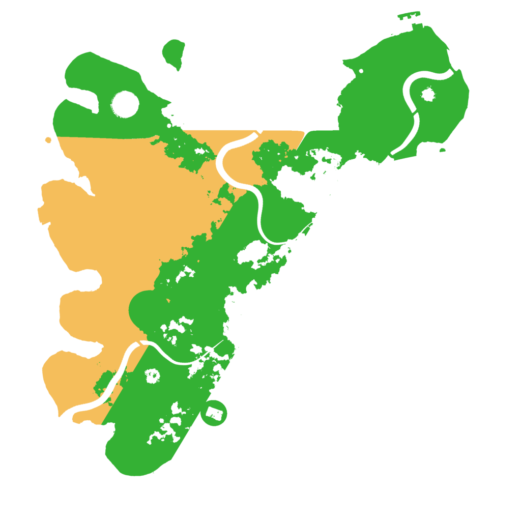 Biome Rust Map: Procedural Map, Size: 3500, Seed: 102592631
