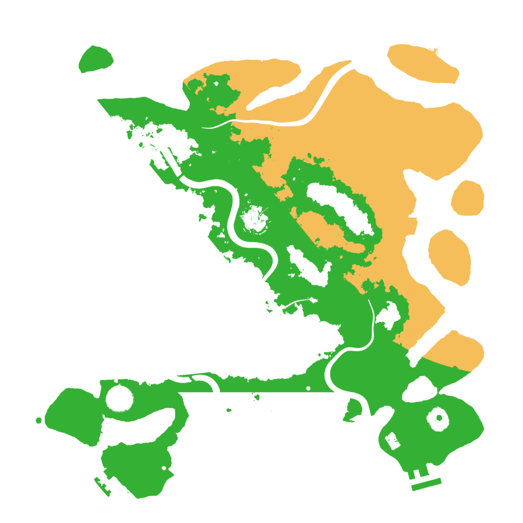 Biome Rust Map: Procedural Map, Size: 3500, Seed: 893683935