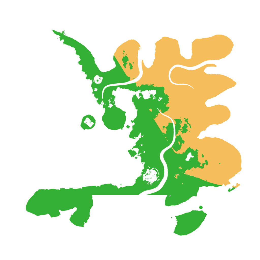 Biome Rust Map: Procedural Map, Size: 3000, Seed: 2016047437