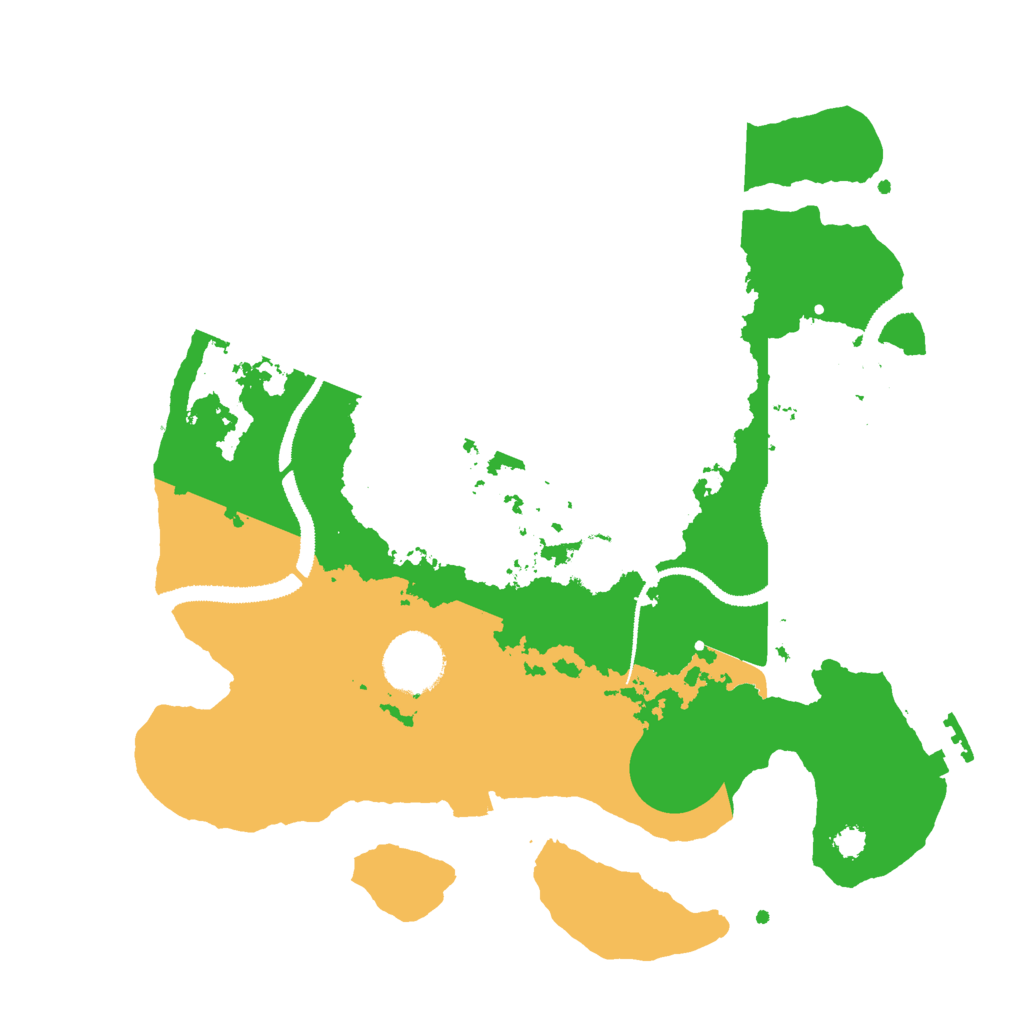 Biome Rust Map: Procedural Map, Size: 3000, Seed: 1670119757