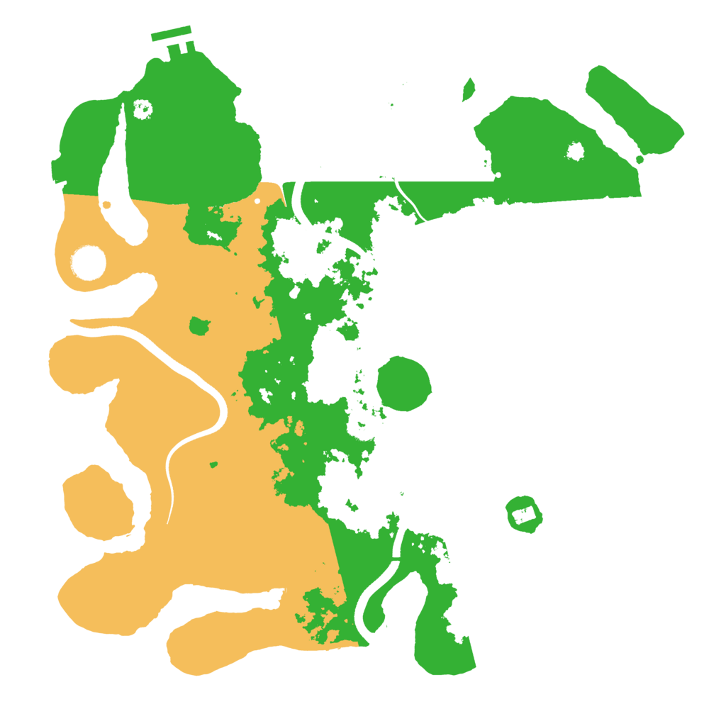 Biome Rust Map: Procedural Map, Size: 3650, Seed: 1451622544