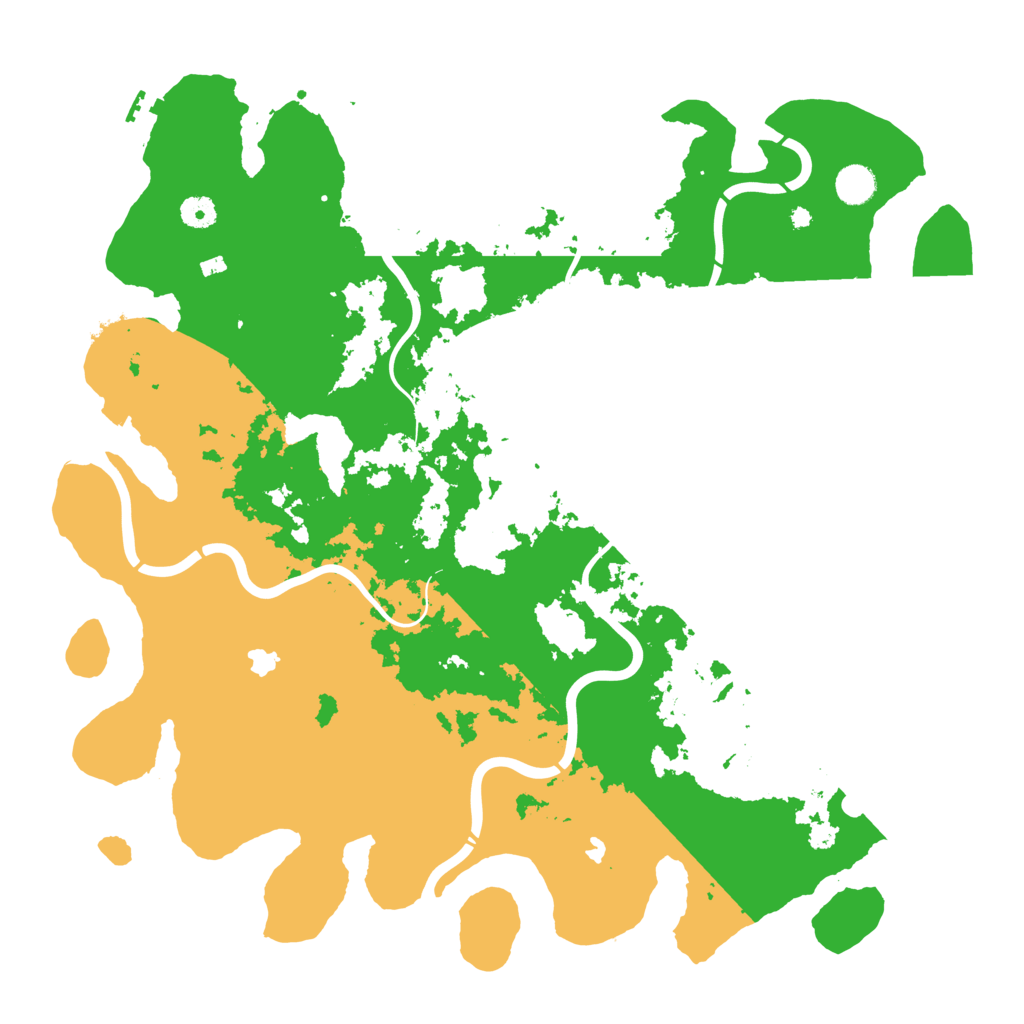 Biome Rust Map: Procedural Map, Size: 4500, Seed: 2025289537