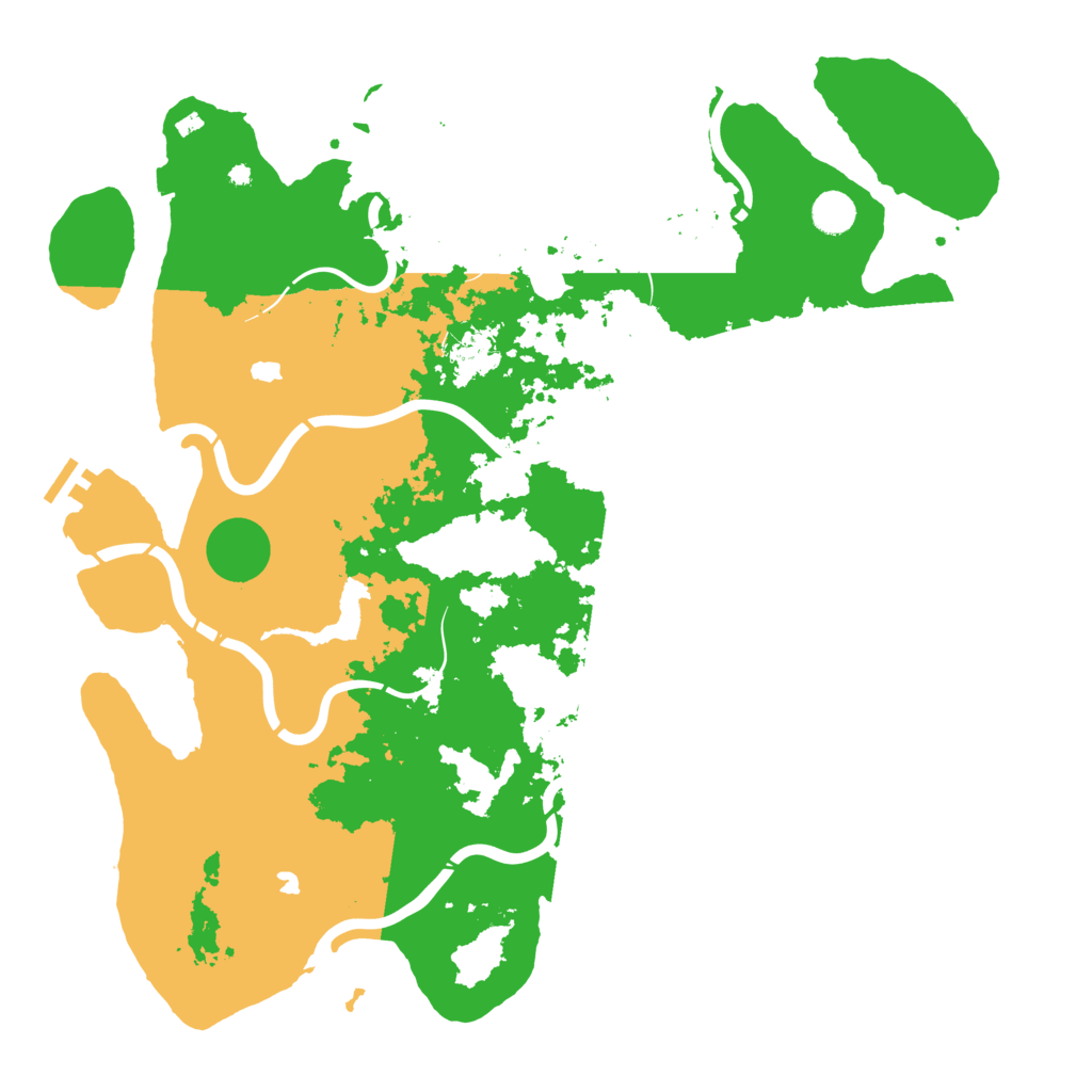 Biome Rust Map: Procedural Map, Size: 4500, Seed: 1968047742