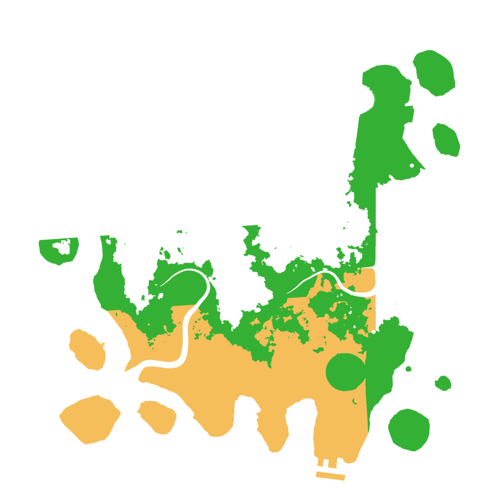 Biome Rust Map: Procedural Map, Size: 3500, Seed: 695185800