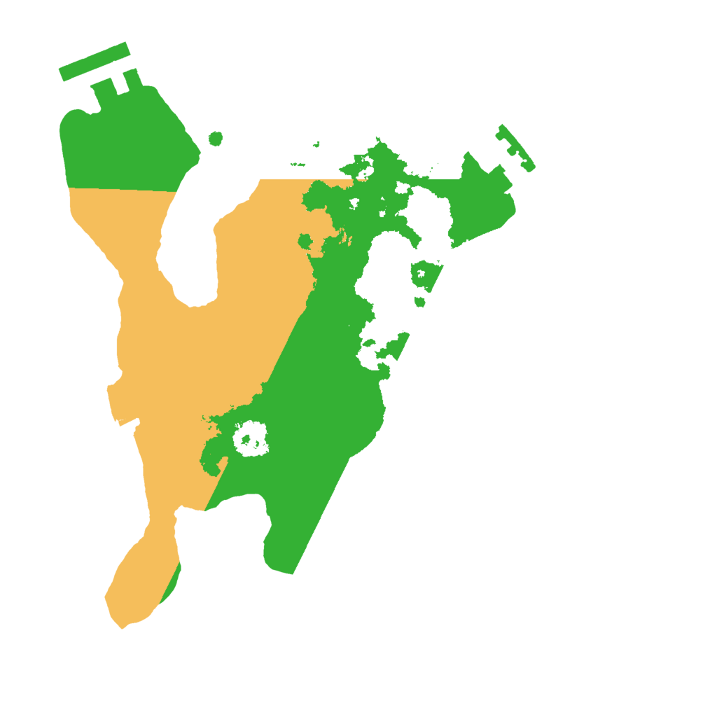 Biome Rust Map: Procedural Map, Size: 2000, Seed: 155733023