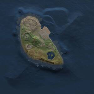 Thumbnail Rust Map: Procedural Map, Size: 1200, Seed: 1758540457, 1 Monuments
