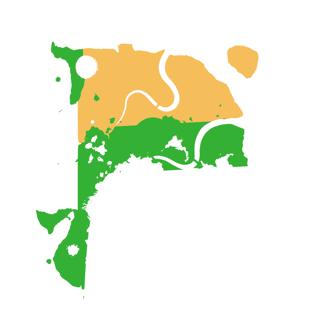 Biome Rust Map: Procedural Map, Size: 2500, Seed: 231573