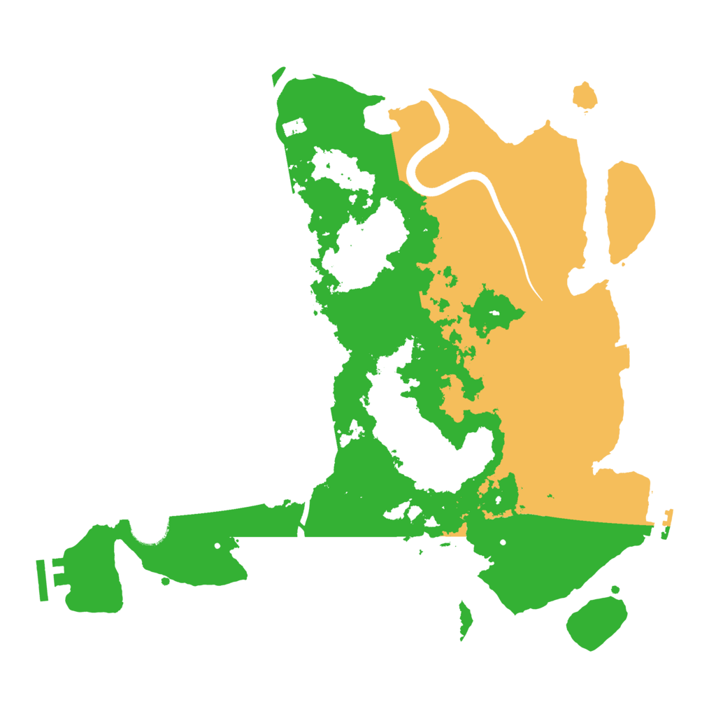 Biome Rust Map: Procedural Map, Size: 3500, Seed: 2007821186