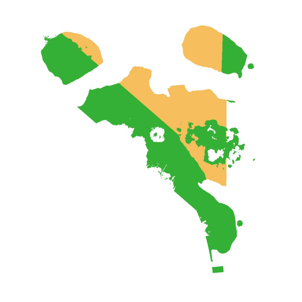 Biome Rust Map: Procedural Map, Size: 2000, Seed: 58321844