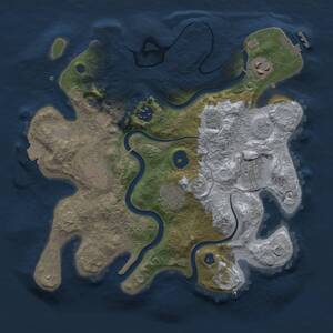 Thumbnail Rust Map: Procedural Map, Size: 3000, Seed: 2146460345, 12 Monuments