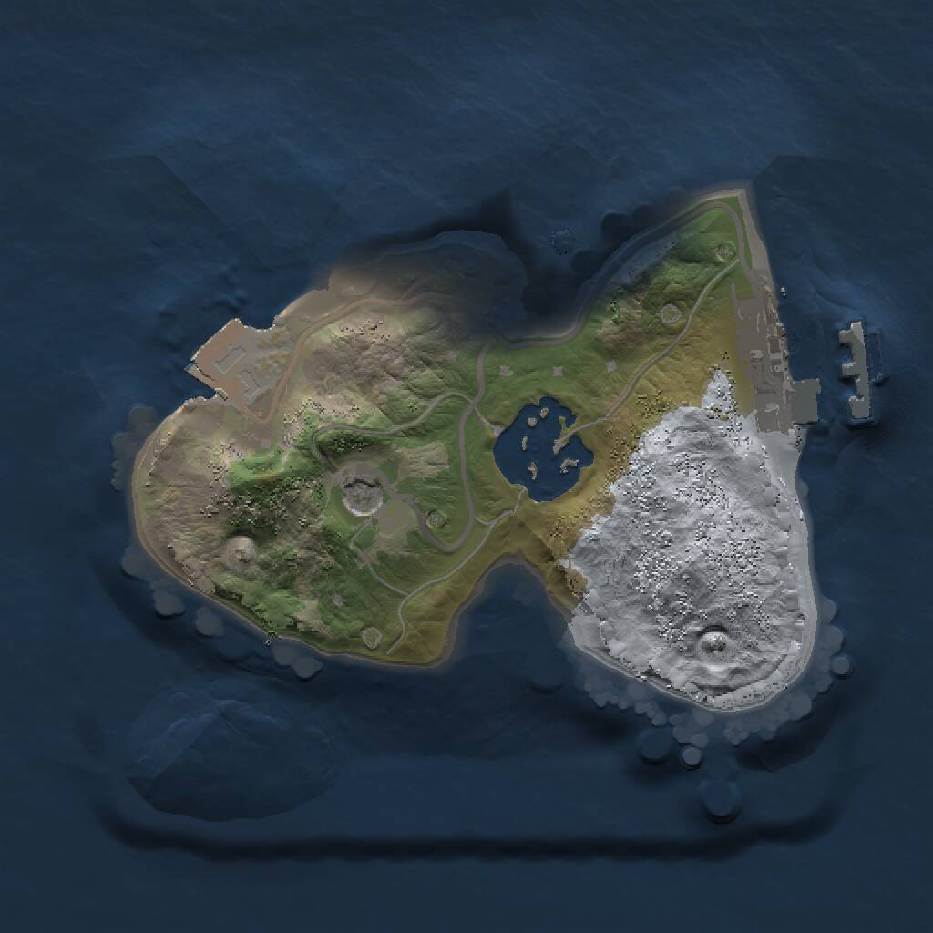 Rust Map: Procedural Map, Size: 1500, Seed: 621456376, 4 Monuments