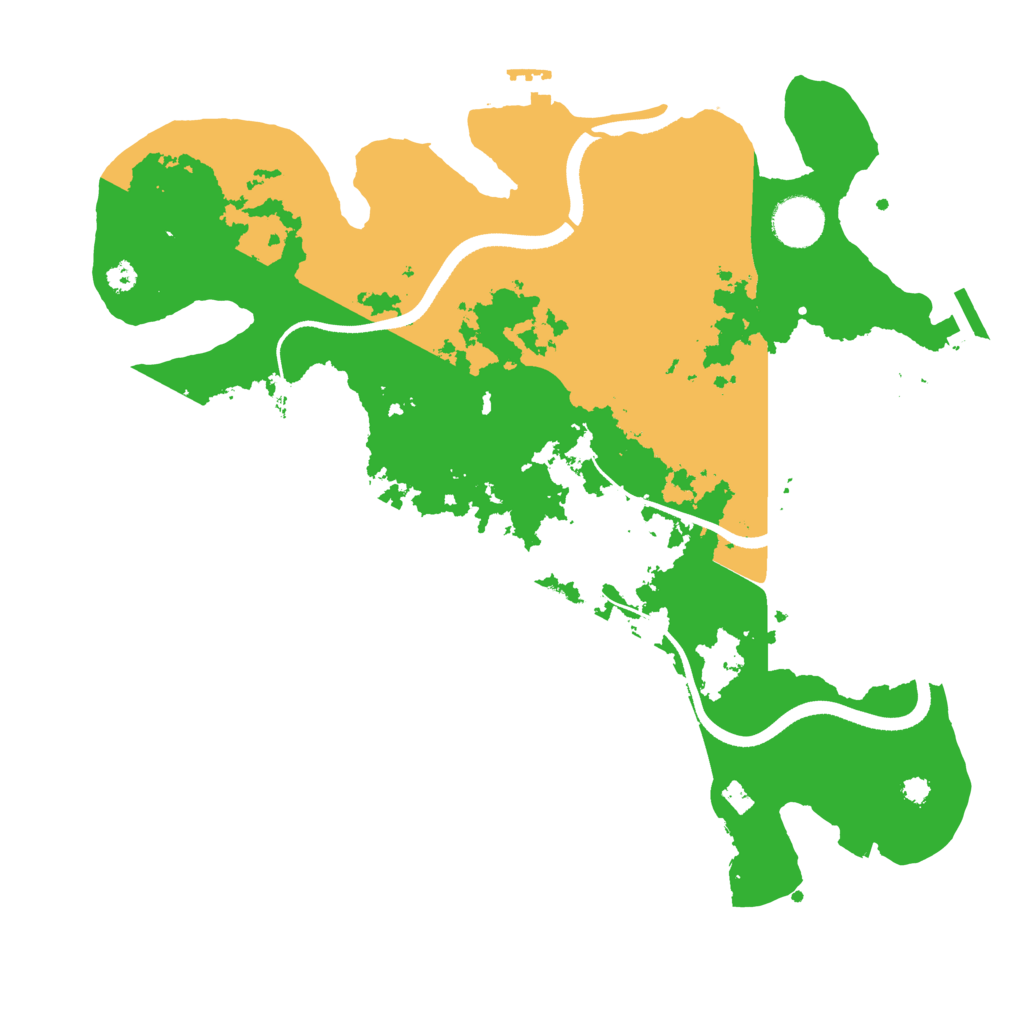 Biome Rust Map: Procedural Map, Size: 3500, Seed: 570841459
