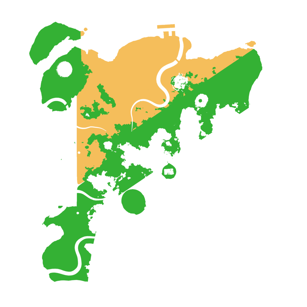 Biome Rust Map: Procedural Map, Size: 3500, Seed: 782619764