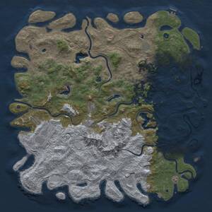 Thumbnail Rust Map: Procedural Map, Size: 6000, Seed: 1798237627, 17 Monuments