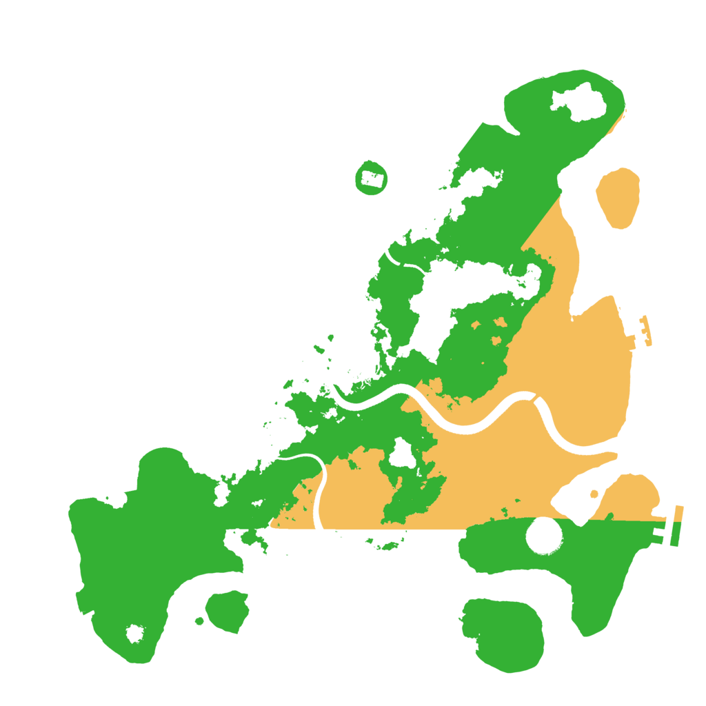 Biome Rust Map: Procedural Map, Size: 3500, Seed: 774505428