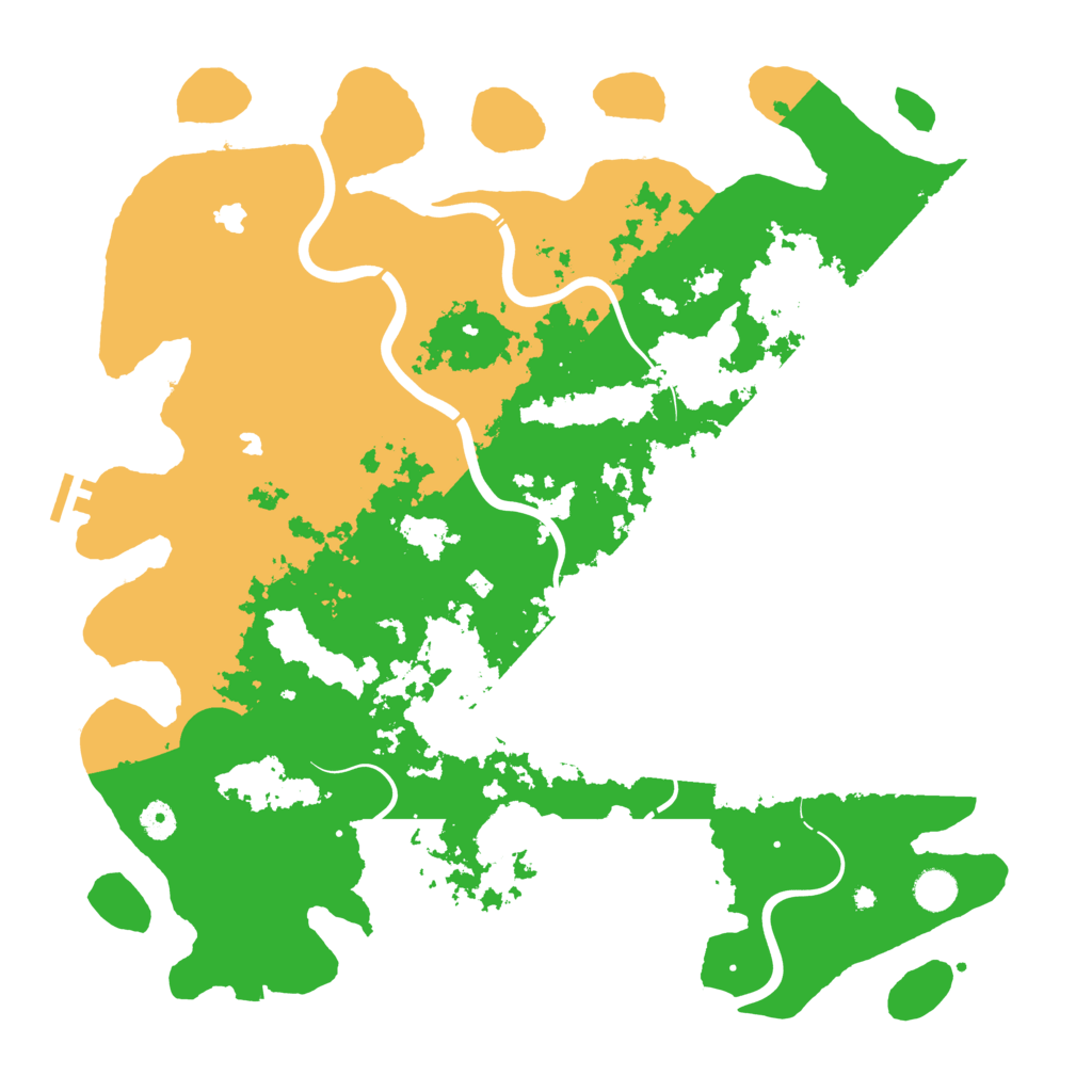 Biome Rust Map: Procedural Map, Size: 4500, Seed: 3545