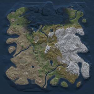 Thumbnail Rust Map: Procedural Map, Size: 4250, Seed: 1779579892, 17 Monuments