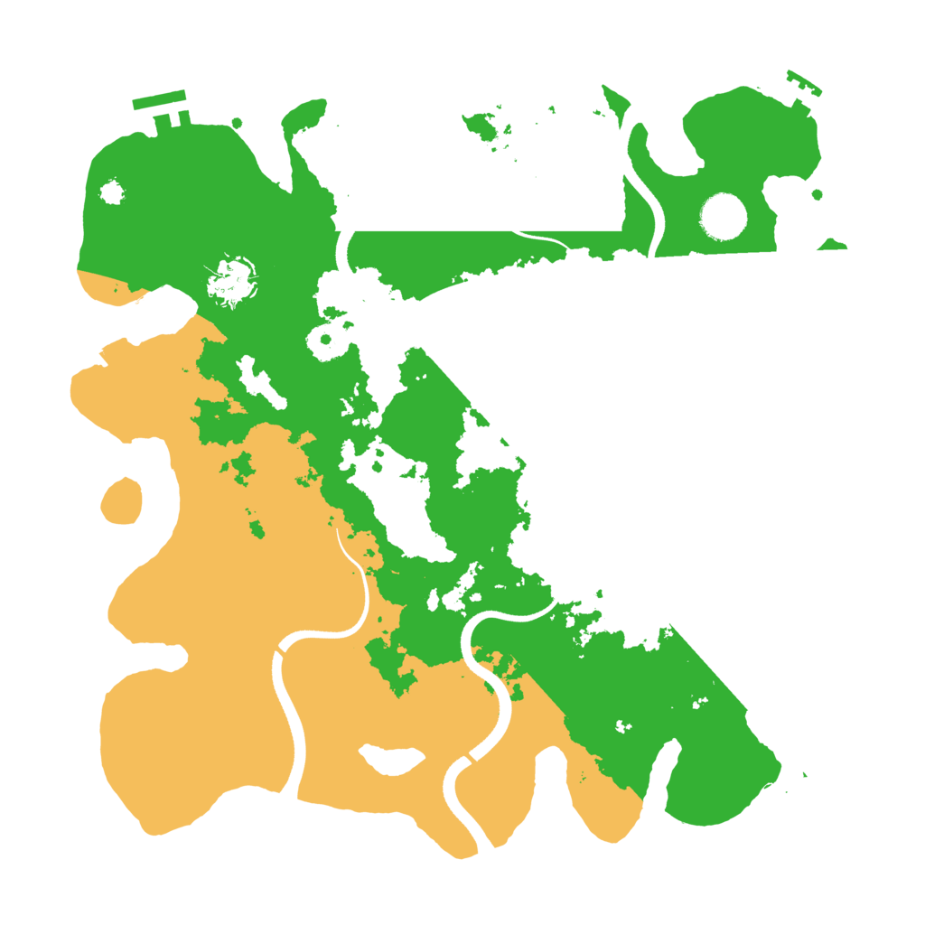 Biome Rust Map: Procedural Map, Size: 3500, Seed: 2091136298