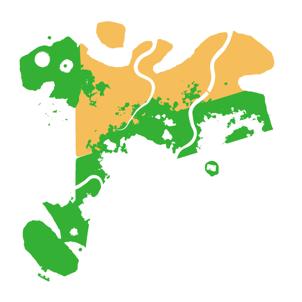 Biome Rust Map: Procedural Map, Size: 3500, Seed: 366996618