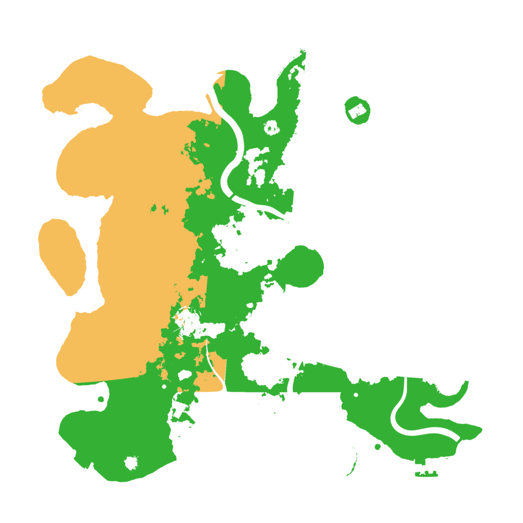 Biome Rust Map: Procedural Map, Size: 3500, Seed: 25098695