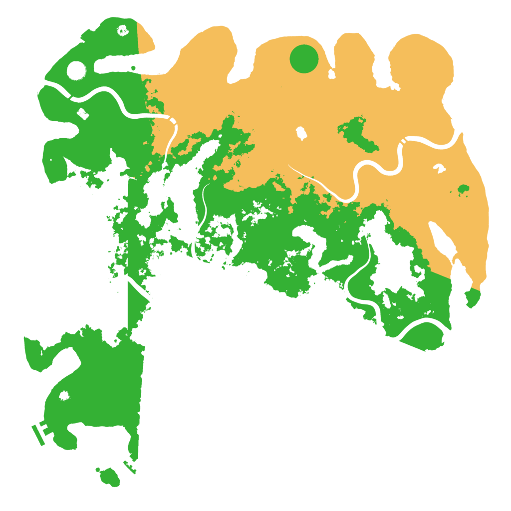 Biome Rust Map: Procedural Map, Size: 4700, Seed: 999