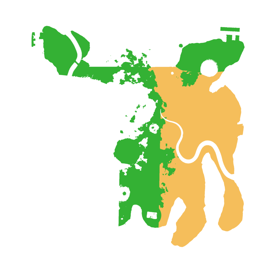 Biome Rust Map: Procedural Map, Size: 2800, Seed: 1231142773