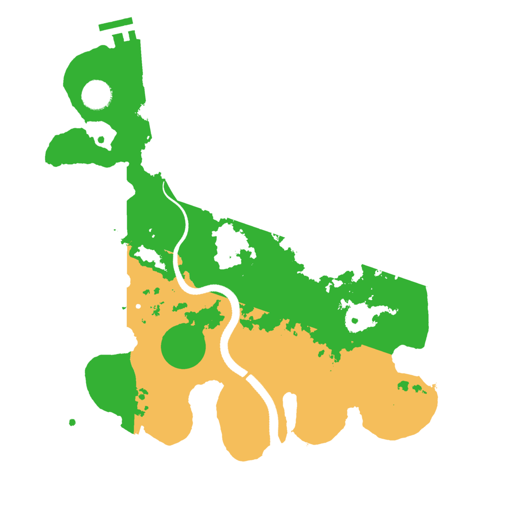 Biome Rust Map: Procedural Map, Size: 3000, Seed: 38548