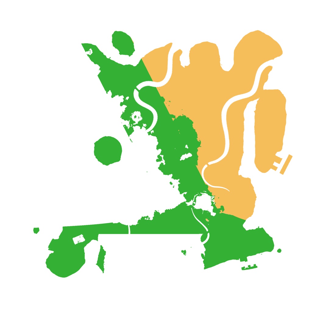 Biome Rust Map: Procedural Map, Size: 3000, Seed: 321687